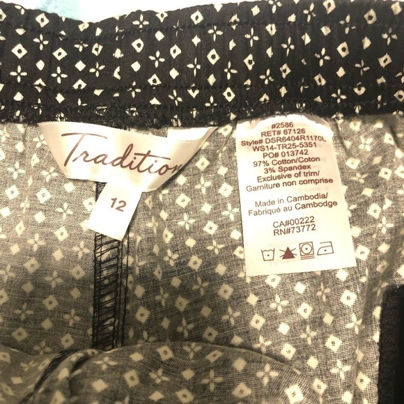 SIZE 12 TRADITION comfort fit elastic waist pants - Picture 5 of 6
